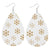 1 Pair Simple Style Classic Style Streetwear Christmas Tree Water Droplets Snowflake Pu Leather Drop Earrings