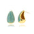 1 Pair Simple Style Classic Style Water Droplets Enamel Plating Inlay Copper Rhinestones 18k Gold Plated Ear Studs