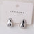 1 Pair Simple Style Classic Style Water Droplets Plating Copper Ear Studs