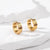 1 Pair Simple Style Color Block Inlay Stainless Steel Zircon Earrings