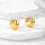 1 Pair Simple Style Color Block Inlay Stainless Steel Zircon Earrings