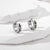 1 Pair Simple Style Color Block Inlay Stainless Steel Zircon Earrings