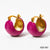 1 Pair Simple Style Color Block Plating Stainless Steel Gold Plated Ear Studs