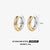 1 Pair Simple Style Commute Color Block Plating Stainless Steel Earrings