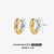 1 Pair Simple Style Commute Color Block Plating Stainless Steel Earrings