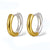 1 Pair Simple Style Commute Color Block Plating Sterling Silver 18k Gold Plated White Gold Plated Earrings