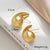 1 Pair Simple Style Commute Geometric Plating Copper 18k Gold Plated Ear Studs