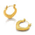 1 Pair Simple Style Commute Heart Shape Plating Stainless Steel Gold Plated Earrings