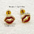 1 Pair Simple Style Commute Lips Flower Butterfly Enamel Plating Stainless Steel Gold Plated Ear Studs