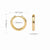 1 Pair Simple Style Commute Round Plating Sterling Silver White Gold Plated Gold Plated Earrings