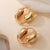 1 Pair Simple Style Commute Solid Color Plating Copper 18k Gold Plated Earrings