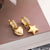 1 Pair Simple Style Commute Star Heart Shape Plating Inlay Copper Zircon 18k Gold Plated Drop Earrings