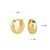 1 Pair Simple Style Commute U Shape Plating Sterling Silver White Gold Plated Gold Plated Earrings