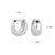 1 Pair Simple Style Commute U Shape Plating Sterling Silver White Gold Plated Gold Plated Earrings