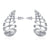 1 Pair Simple Style Commute Water Droplets Plating Stainless Steel Ear Studs