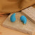 1 Pair Simple Style Commute Water Droplets Plating Stainless Steel Ear Studs