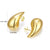 1 Pair Simple Style Commute Water Droplets Plating Stainless Steel Ear Studs