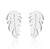 1 Pair Simple Style Feather Stainless Steel Plating Ear Studs