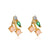 1 Pair Simple Style Flower Copper Plating Inlay Crystal Rhinestones Zircon 18k Gold Plated Gold Plated Silver Plated Earrings Ear Studs