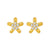 1 Pair Simple Style Flower Copper Plating Inlay Crystal Rhinestones Zircon 18k Gold Plated Gold Plated Silver Plated Earrings Ear Studs