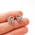 1 Pair Simple Style Flower Plating Stainless Steel Ear Studs