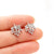 1 Pair Simple Style Flower Plating Stainless Steel Ear Studs