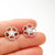 1 Pair Simple Style Flower Plating Stainless Steel Ear Studs