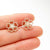 1 Pair Simple Style Flower Plating Stainless Steel Ear Studs