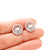 1 Pair Simple Style Flower Plating Stainless Steel Ear Studs