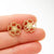 1 Pair Simple Style Flower Plating Stainless Steel Ear Studs