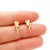 1 Pair Simple Style Flower Plating Stainless Steel Ear Studs