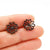 1 Pair Simple Style Flower Plating Stainless Steel Ear Studs