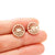 1 Pair Simple Style Flower Plating Stainless Steel Ear Studs