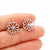 1 Pair Simple Style Flower Plating Stainless Steel Ear Studs