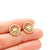 1 Pair Simple Style Flower Plating Stainless Steel Ear Studs