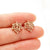 1 Pair Simple Style Flower Plating Stainless Steel Ear Studs