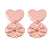 1 Pair Simple Style Four Leaf Clover Heart Shape Crown Plating Copper Ear Cuffs