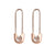 1 Pair Simple Style Geometric Alloy Plating Drop Earrings