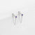 1 Pair Simple Style Geometric Inlay Stainless Steel Rhinestones Drop Earrings