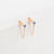 1 Pair Simple Style Geometric Inlay Stainless Steel Rhinestones Drop Earrings