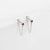 1 Pair Simple Style Geometric Inlay Stainless Steel Rhinestones Drop Earrings