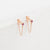 1 Pair Simple Style Geometric Inlay Stainless Steel Rhinestones Drop Earrings