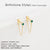 1 Pair Simple Style Geometric Inlay Stainless Steel Rhinestones Drop Earrings