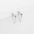 1 Pair Simple Style Geometric Inlay Stainless Steel Rhinestones Drop Earrings