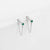 1 Pair Simple Style Geometric Inlay Stainless Steel Rhinestones Drop Earrings