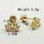 1 Pair Simple Style Geometric Inlay Stainless Steel Rhinestones Gold Plated Ear Studs