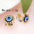 1 Pair Simple Style Geometric Inlay Stainless Steel Rhinestones Gold Plated Ear Studs