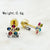 1 Pair Simple Style Geometric Inlay Stainless Steel Rhinestones Gold Plated Ear Studs