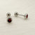 1 Pair Simple Style Geometric Inlay Stainless Steel Zircon Ear Studs