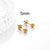 1 Pair Simple Style Geometric Metal Plating Ear Studs